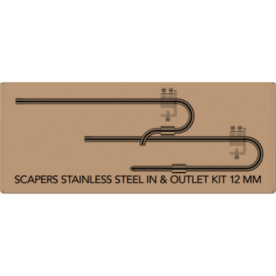 SuperFish Scapers Stainless In & Outlet Kit 12mm 4