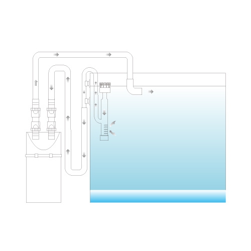 Ista Glass Surface Skimmer Setup